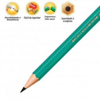 Lapis Grafite Bic Evolution Hb N2 Redondo Verde 840644