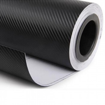 Vinil Adesivo Film Gold Fibra de Carbono Preto 1,40m Imprimax
